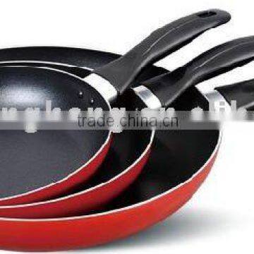 3pcs Pressed Aluminum Fry Pan