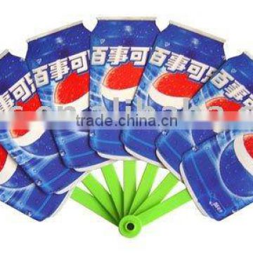 Promotional folding fans with vivid animal pictures