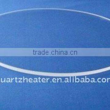 clear round glass disc, clear fused silica quartz disc