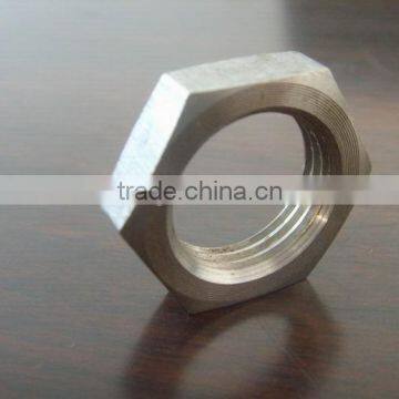 Zinc plated/ plain DIN439 grade 6 hex head jam nut