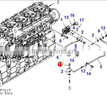 6732-71-6510 6732-71-6511 bolt for WA430-6 engine block