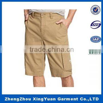 Whalesale Dark Khaki 100% Cotton Bermuda Summer Capri Shorts Half Pants for Men photo-6