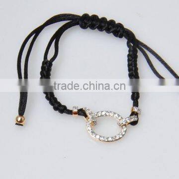 Fashion Rhodium Zircon Silver Ball Bracelet