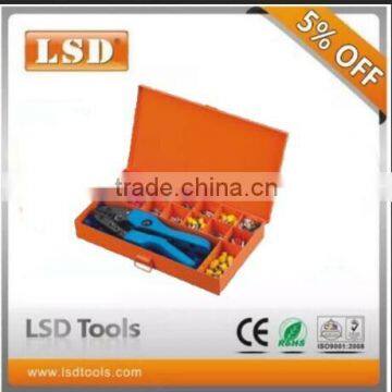 LSD good quilty tool kit sets professional for crimping cable ferrules AN-056TH combination tools in metal box