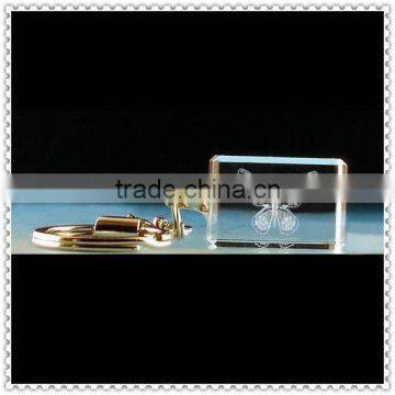 Hotsale Cheap Customized Butterfly Crystal Keychain For Wedding Souvenior