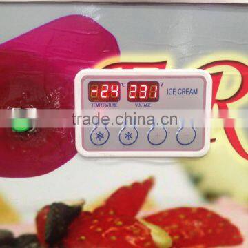 Oreo and Brownie Ice Cream Rolls Machine With Real Frozen Yogurt Fruits photo-3