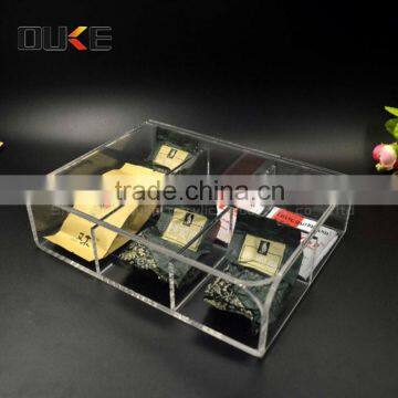 Wholesale Rectange Shape Delicate Design Acrylic Material 5 Grids Storage Box photo-2