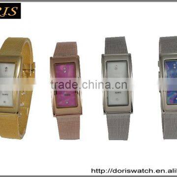 Hot new vogue square case women bracelet watch