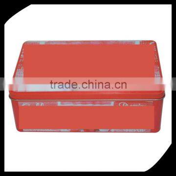 rectangular tin containers/Printing Wholesale Rectangular Custom Packaging Tin Box/new fashion tin box