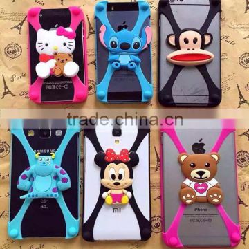 High Quality Silicone Elastic Phone Frame Bumper Case free Sample 2016