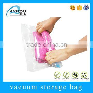 design printing / size plastic roll up vacuum packaging bag for clothing