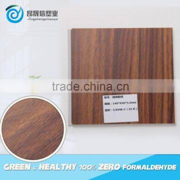 Eco-friendly waterproof residential wood design and many colors WPC click flooring