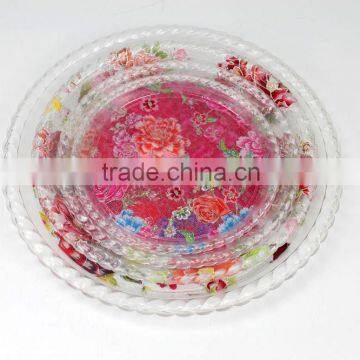 plastic fruit plate set