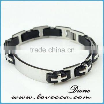 Wholesale Cheap Engraved Braided Leather Bracelet With Fashion Charm and Stainless Steel Buckle photo-5