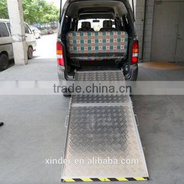 BMWR-2 Folding platform Aluminum Manual Wheelchair Ramp for Van
