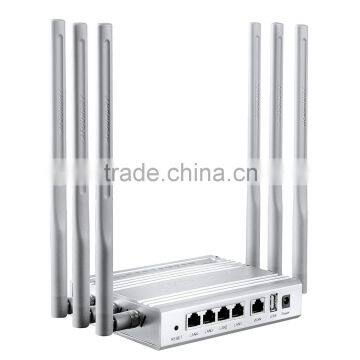 Afoundry Wireless High Speed Wifi Router 6x7dbi Antenna Metal Computer Router 2.4ghz 300mbps+5ghz 450mbps Dual Band Router