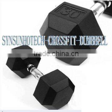 Hex Rubber Dumbbell Set