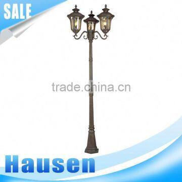 Most Popular IP44 max 300w three head bronze lamp fixture street light