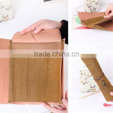 Boshiho handmade eco-friendly pu leather pen holder