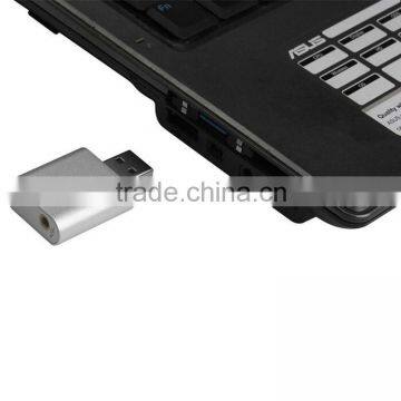 New Arrival! Mini Portable Aluminum USB External Stereo Sound Adapter for Windows and Mac. Plug and Play No Drivers Needed photo-6