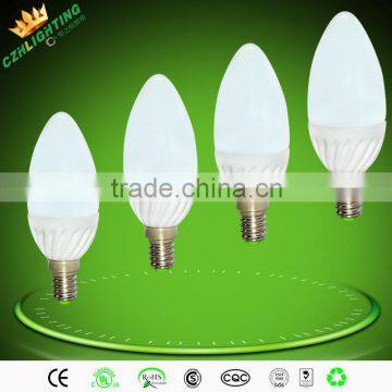 New arrival 3.5w led bulb lights candle e14 Aluminium & Plastic candle led lamp