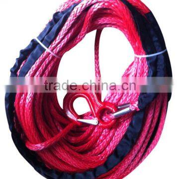 Alibaba supplier 12mm 14000kg red winch rope