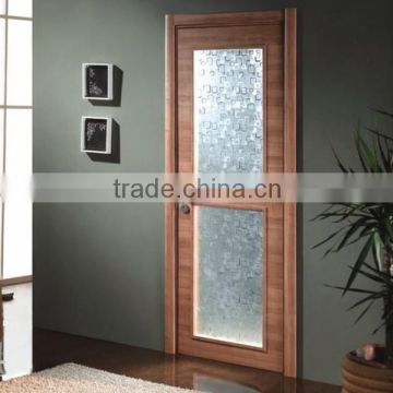 Glzed interior glass panel bathroom door