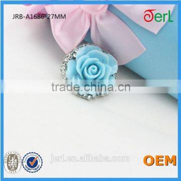 Flat Back Embellished Crystal Rhinestone Button for Hair Bow Diy Rose Buttons photo-2