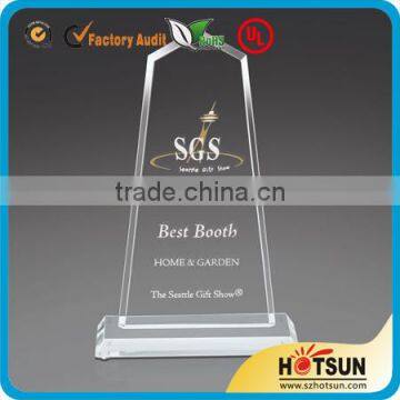 wholesale custom clear acrylic award trophy for award gift