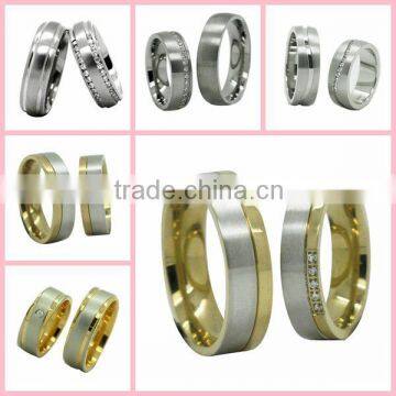 stainless steel jewelry couple ring