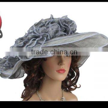 Women Large Brim Church Hats photo-2