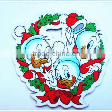 customized Christmas decoration paper fridge magnet