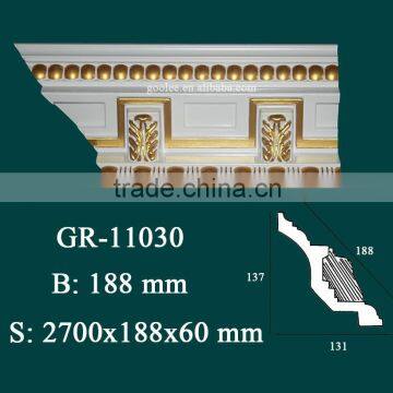 Modern Ceiling Design Polyurehtane Crown Moulding photo-2