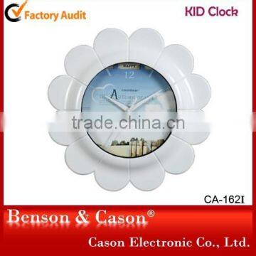 Cason plastic wall clock flower shape kid clock CA-162I