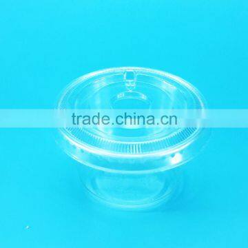 Healthy Clear Small Plastic Cup Customized PET Seasoning Cup With Lids