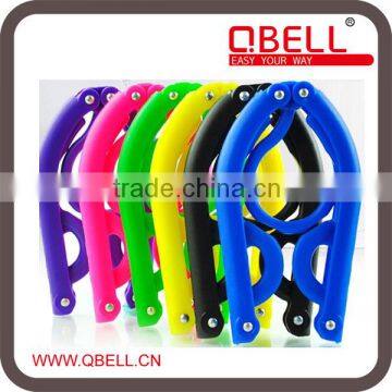 Multi-function Plastic Travel Expandable Folding Clothes Hanger/Plastic Folding Clothes Hang/Travel Clothes Hanger photo-2
