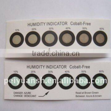 cobalt free humidity indicator card