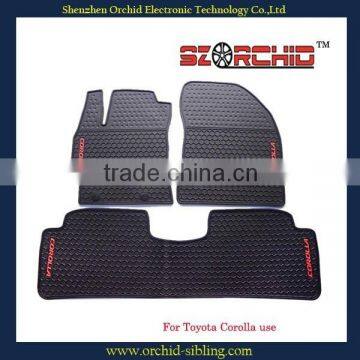 oem latex unique car floor mat for corolla use