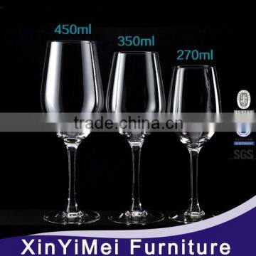 customized size best saling crystal clear wine glass