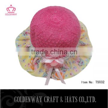 stylish pink fashion bucket hats baby girls hats