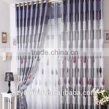 100% polyester printing shiny strip fabric for home curtains, blackout curtain with magnetic strip