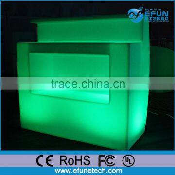 rgb color led coffee shop bar counter,illuminated shopping mall bar counter