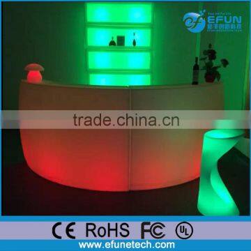 modern led furniture set ,illuminated led glowing counter for restaurant