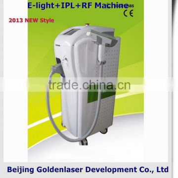 Multifunction 2013 Exporter Beauty Salon Equipment Diode Laser E-light+IPL+RF Machine 2013 Led & Micro Current Facial Beauty Machine Pigment Removal