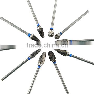 2016 Hot Sale Denshine Brand New Tungsten Steel Dental Burs Lab Burrs Tooth Drill 10 pcs/ Pack