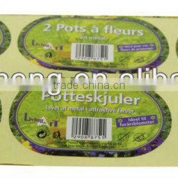 potteskjuler eliptical color printed label