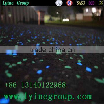 2017 New artificial glow gravel for landscaping