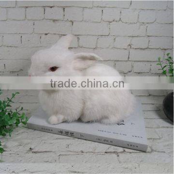 garden decors stuffed toy plastic relistic plush bunny