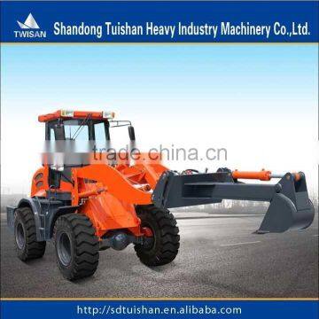 Chinese famous brand tractor ZLY920 with front end loader and backhoe 4 wheel drive