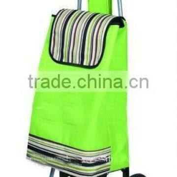 Folding trolley shopping bag with wheels